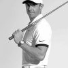 Black And White Rory McIlroy Paint By Numbers