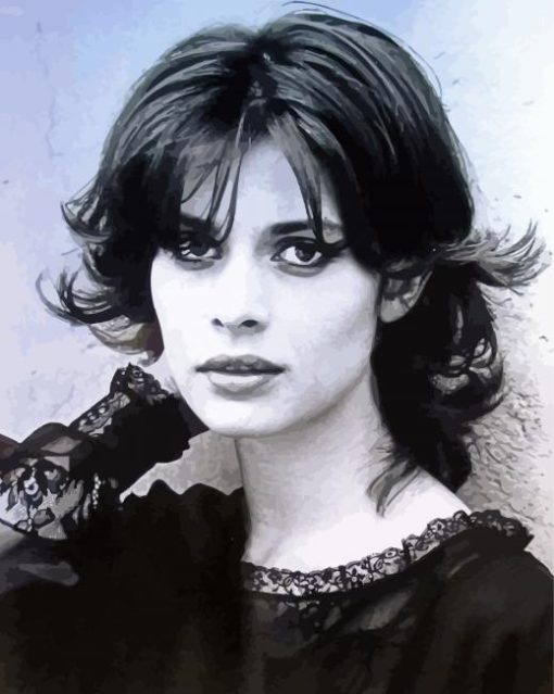 Black And White Nastassja Kinski Paint By Numbers