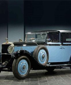 Black And Blue Hispano Suiza Paint By Numbers