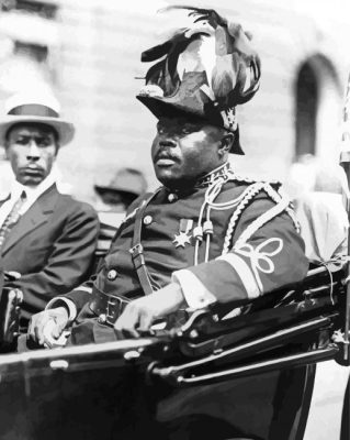 Black And White Marcus Garvey Paint By Numbers