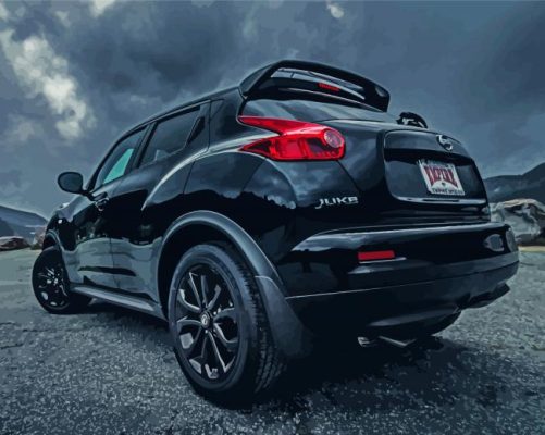 Black Nissan Juke Paint By Numbers