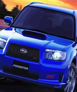 Blue Forester Car Paint By Numbers