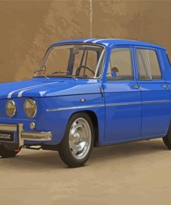 Blue Vintage Renault Car Paint By Numbers