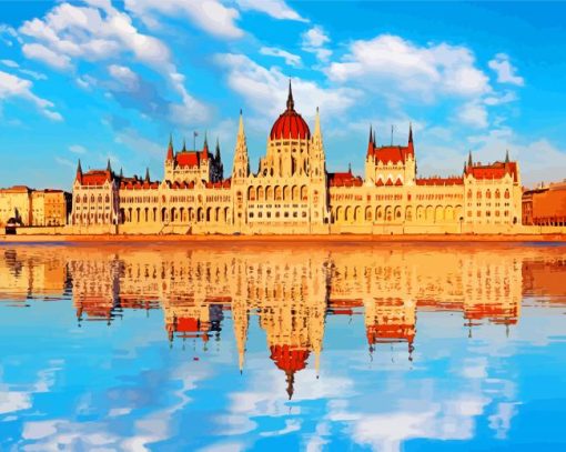 Budapest Landmark Parliament Paint By Numbers