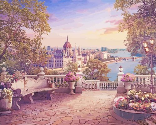 Budapest Evening Art Paint By Numbers