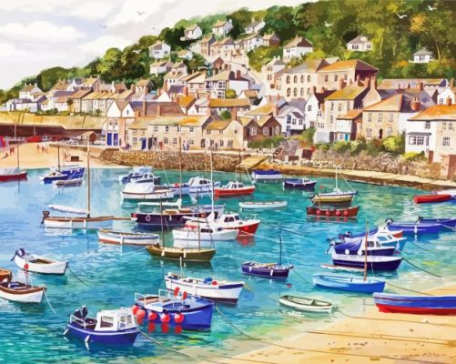 Cadgwith Cove Harbour Paint By Numbers