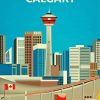 Calgary Alberta City Poster Paint By Numbers