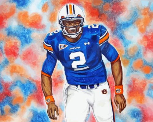 Cam Newton Player Art Paint By Numbers