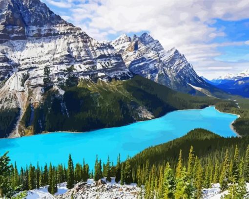 Canada Peyto Lake Paint By Numbers