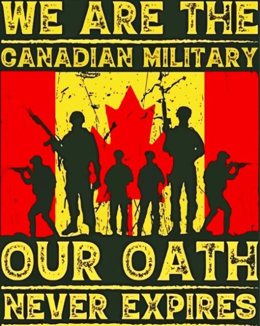 Canadian Military Art Paint By Numbers