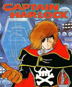 Captain Harlock Animation Poster Paint By Number