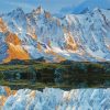 Chamonix Mountains Reflection Paint By Numbers