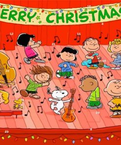 Charlie Brown Christmas Play Paint By Numbers