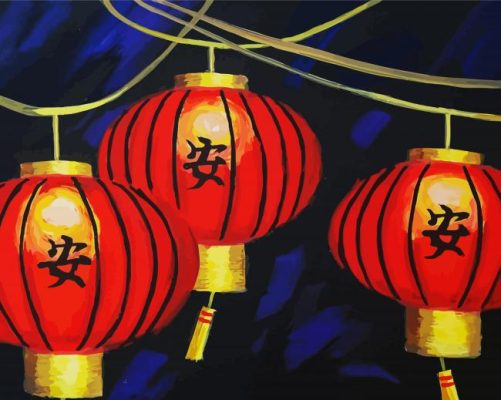 Chinese Lantern Paint By Numbers