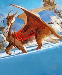 Christmas Dragon Art Paint By Numbers