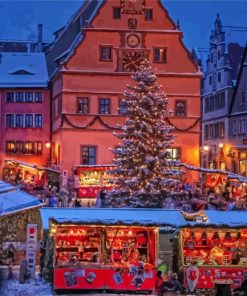 Christmas In Rothenburg Paint By Numbers