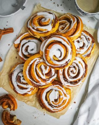 Cinnamon Bun Paint By Numbers