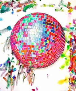 Colorful Disco Ball Paint By Numbers