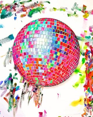 Colorful Disco Ball Paint By Numbers