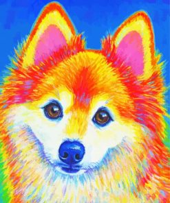 Colorful Pomeranian Paint By Numbers