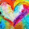 Colorful Heart Art Paint By Numbers