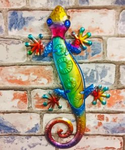 Colorful Gecko Reptile Paint By Numbers