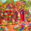 Countryside Garden House Paint By Numbers