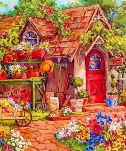 Countryside Garden House Paint By Numbers