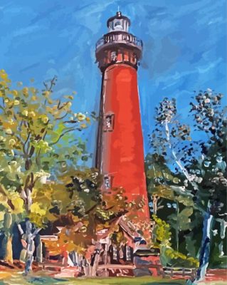 Currituck Beach Lighthouse Paint By Numbers