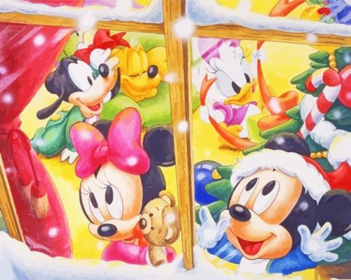 Disney Christmas Art Paint By Numbers