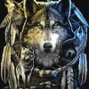 Dream Catcher Wolves Paint By Numbers