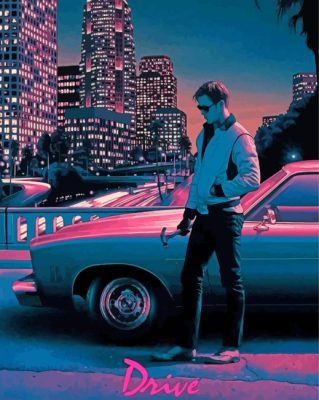 Drive With Ryan Gosling Poster Paint By Numbers