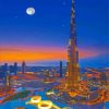 Dubai At Night Paint By Numbers