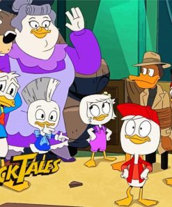 DuckTales Characters Poster Paint By Numbers