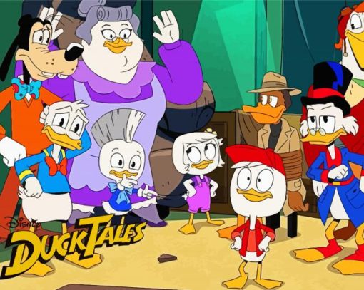 DuckTales Characters Poster Paint By Numbers