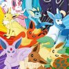 Eeveelutions Pokemon Characters Paint By Numbers