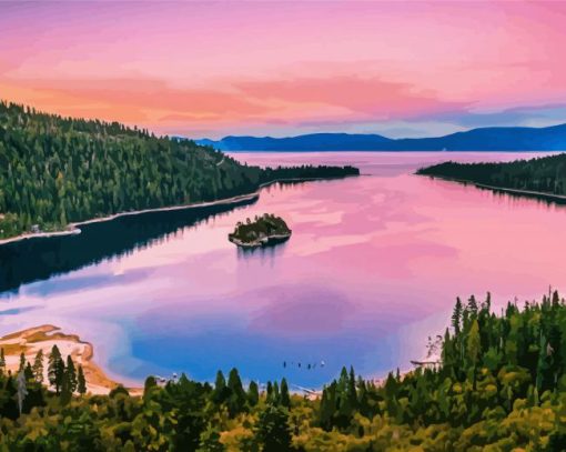 Emerald Bay State Park Paint By Number