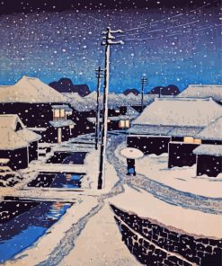 Evening Japanese Winter Paint By Numbers