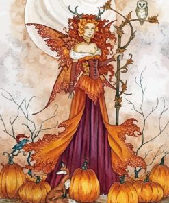 Fall Queen Of The Fae Paint By Numbers