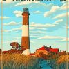 Fire Island Lighthouse Poster Paint By Numbers