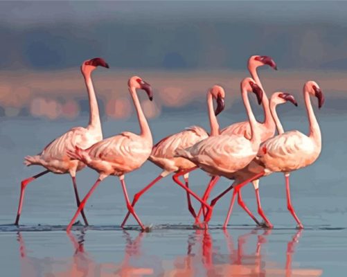 Flamingos Lake Nakuru Paint By Numbers