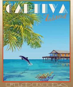 Florida Captiva Island Poster Paint By Numbers