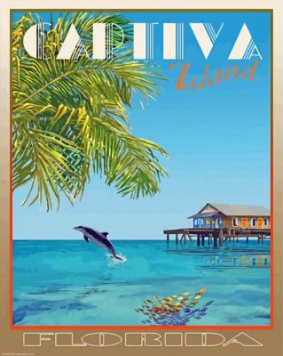 Florida Captiva Island Poster Paint By Numbers