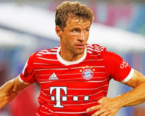 Football Player Thomas Muller Paint By Numbers