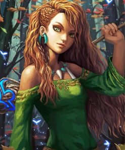 Forest Warrior Girl Paint By Numbers