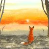 Fox At Sunset Paint By Numbers