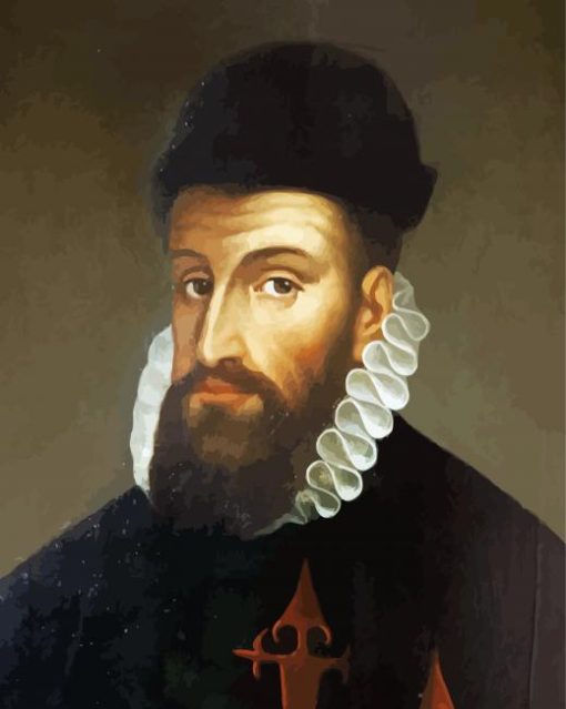 Francisco Pizarro Portrait Paint By Numbers