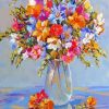 Freesia Flowers Vase Paint By Numbers