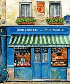 French Bakery Store Paint By Numbers