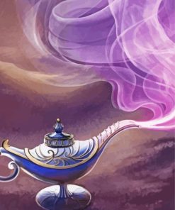 Genie In A Magic Lamp Paint By Numbers